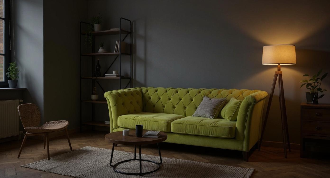 Elegantes Chesterfield 2-Sitzer mit Schlaffunktion und hochwertigem Komfort