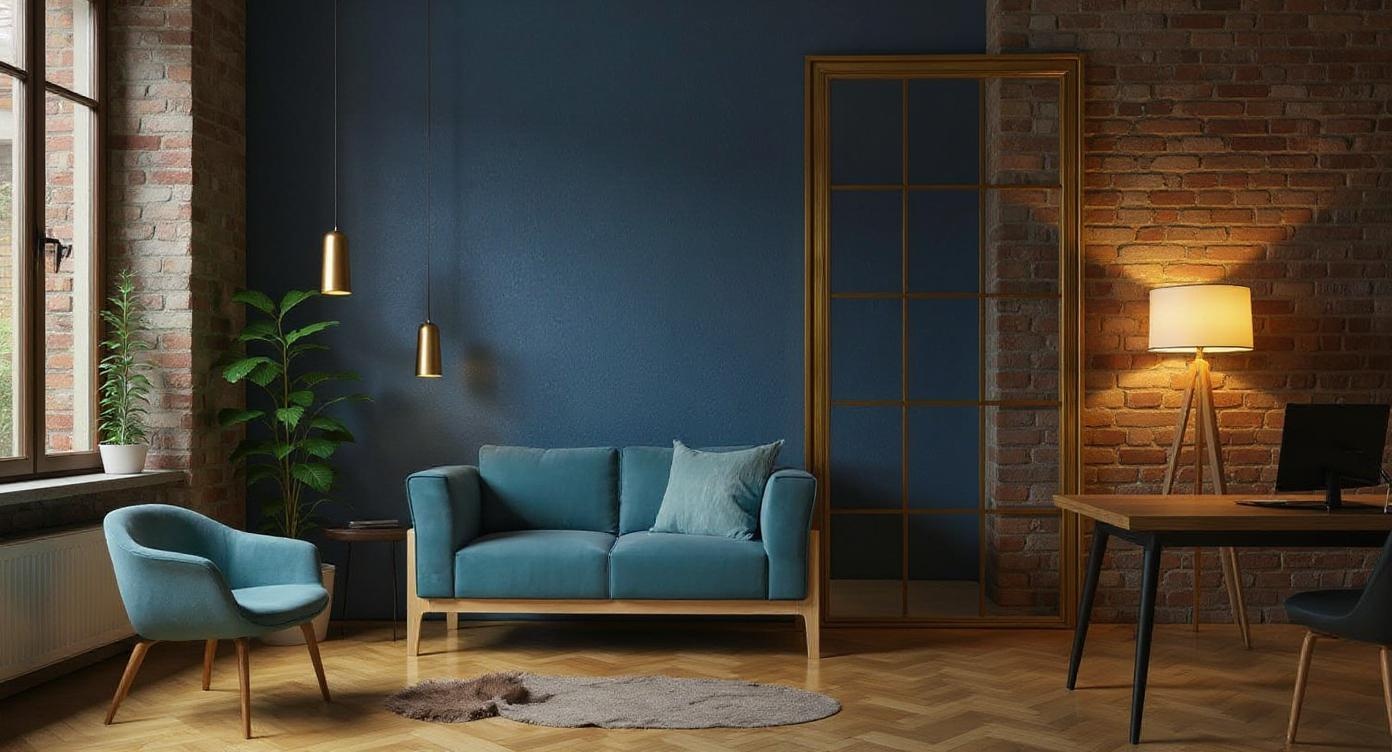 Luxus-Drehtür aus Stahl und Glas mit Gold-Finish