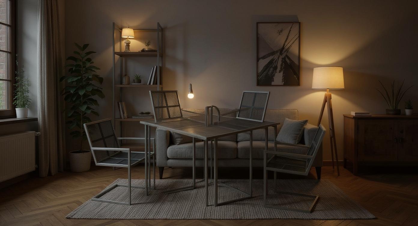 Robuste Loft-Sitzbank aus Stahl mit Rückenlehne für Indoor und Outdoor