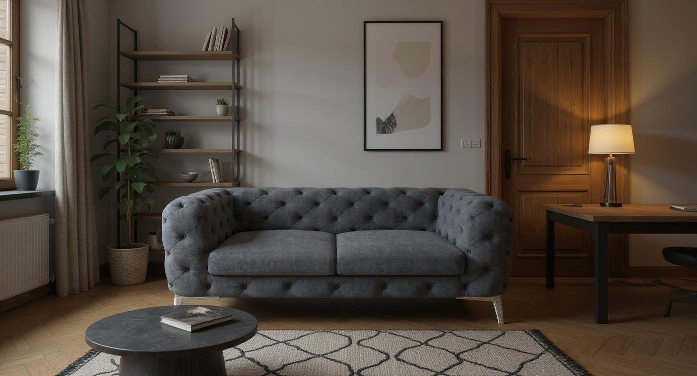 Elegantes 2-Sitzer-Sofa mit Hochwertigem Stoff und Maximalem Komfort