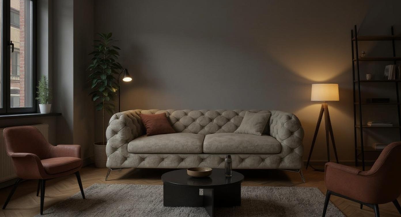 Elegantes 2,5-Sitzer Sofa aus hochwertigem Stoff mit luxuriösem Komfort