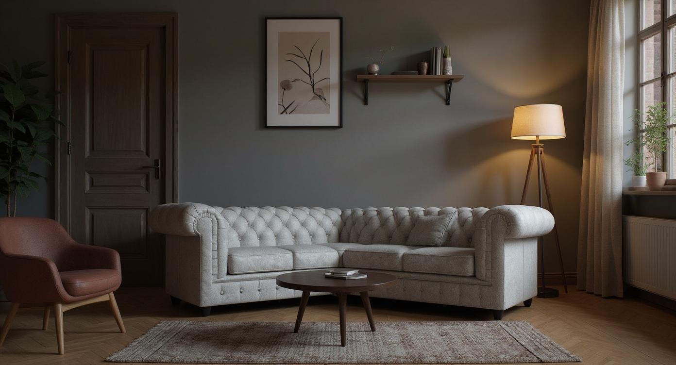Luxuriöses Ecksofa mit hochwertigem Stoff und maximalem Liegekomfort